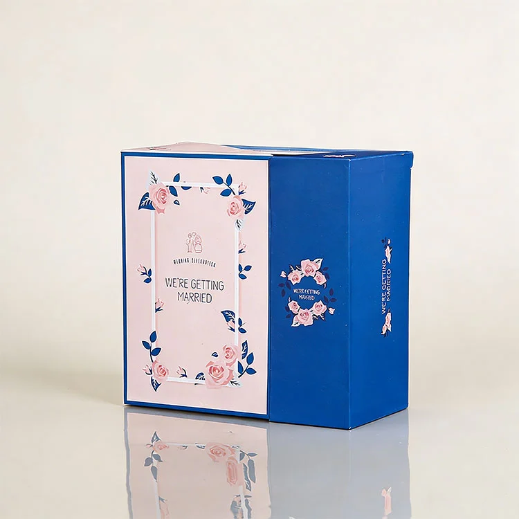 Caja de embalaje de cartón con doble apertura