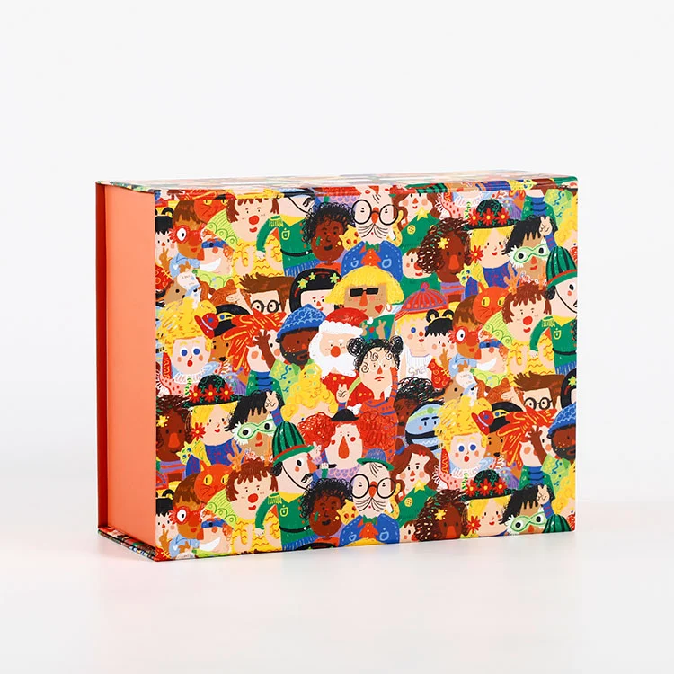 Caja de embalaje de regalo con tapa magnética